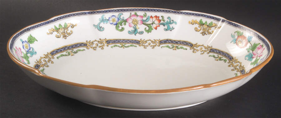 B898 (Scalloped) 10" Oval Vegetable Bowl by Minton-1