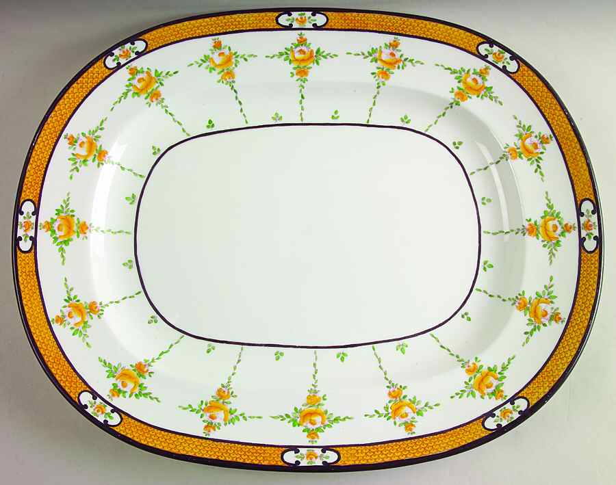B930 18" Oval Serving Platter by Minton-1
