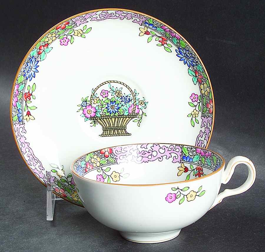 B958 Flat Cup & Saucer Set by Minton-1