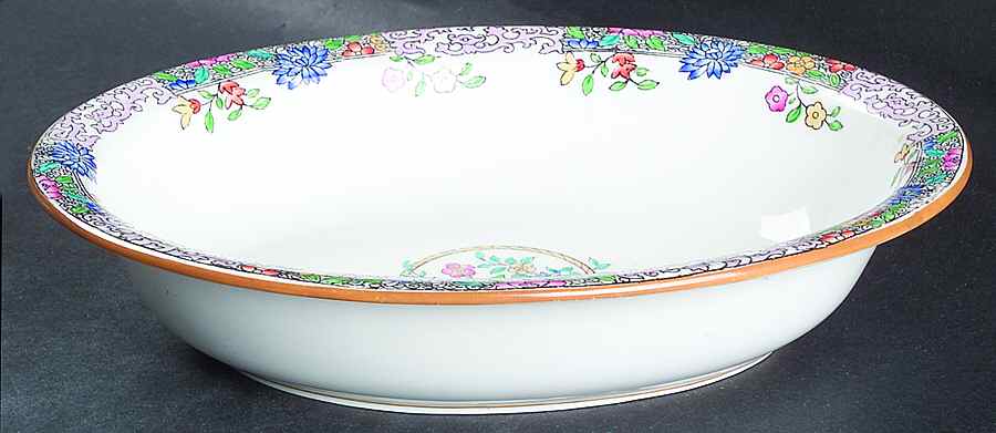 B958 9" Oval Vegetable Bowl by Minton-1
