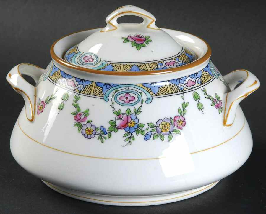 B983 Sugar Bowl & Lid by Minton-1