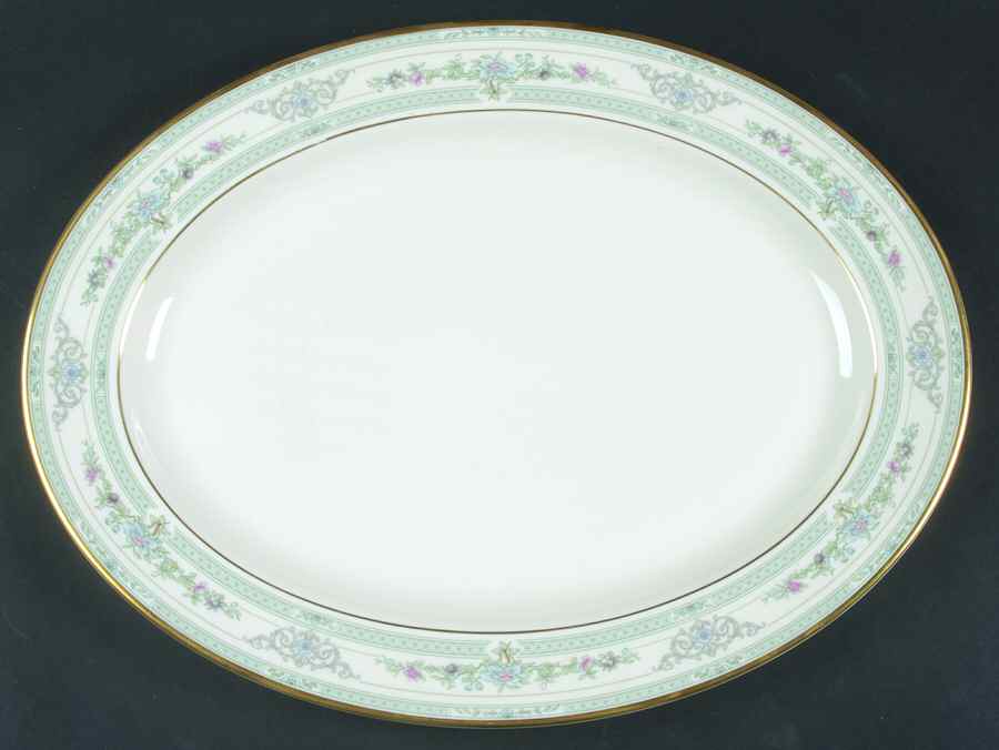 Beaumont 16" Oval Serving Platter by Minton-1
