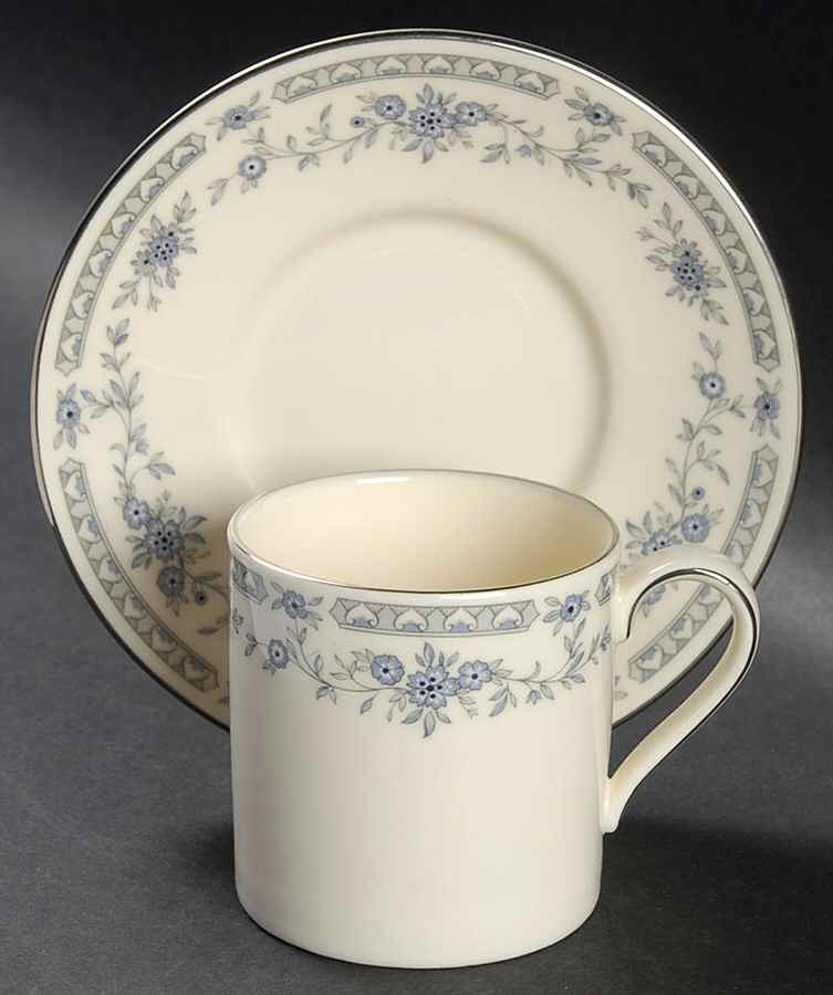 Bellemeade Flat Demitasse Cup & Saucer Set by Minton-1