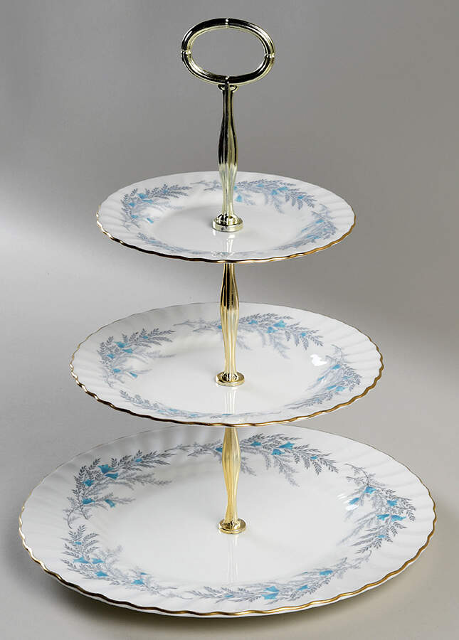 Belbrachen 13 7/8"-14 1/4" 3-Tiered Serving Tray(DP,SP,BB) HC by Minton-1