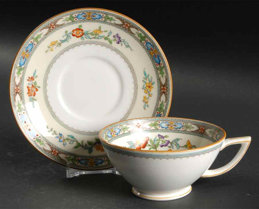 Berkeley Footed Cup & Saucer Set by Minton-1