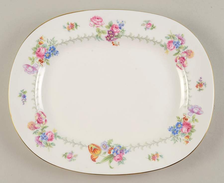 Berkshire 13" Oval Serving Platter by Minton-1