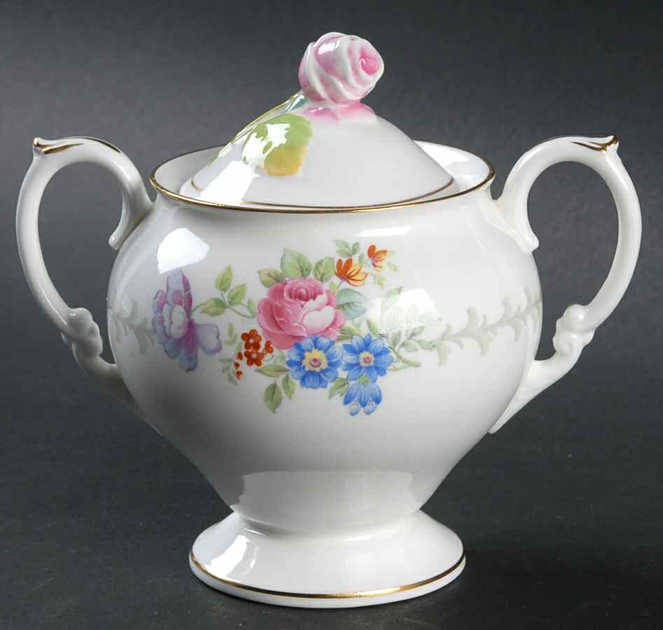 Berkshire Sugar Bowl & Lid by Minton-1