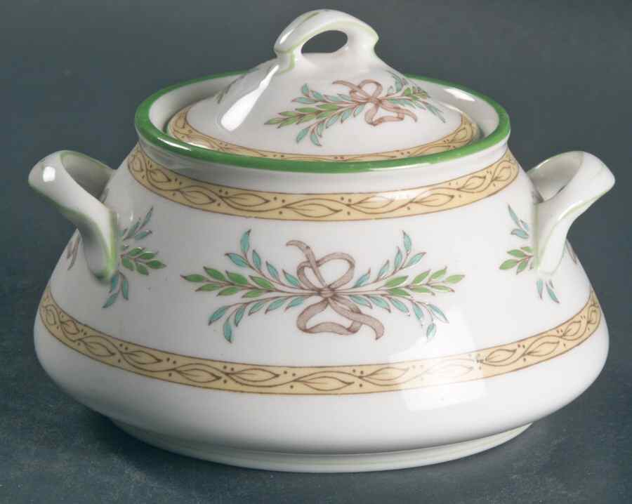 Beverley Sugar Bowl & Lid by Minton-1