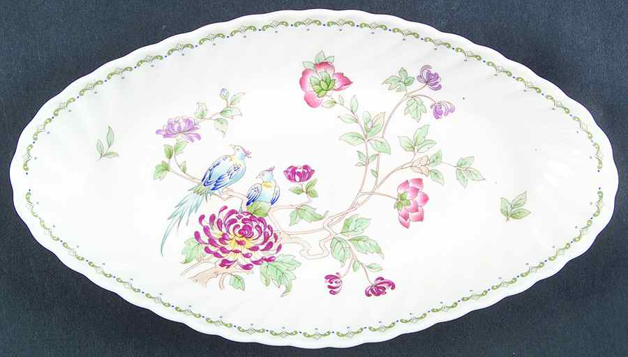 Birds of Paradise Pickle Dish by Minton-1