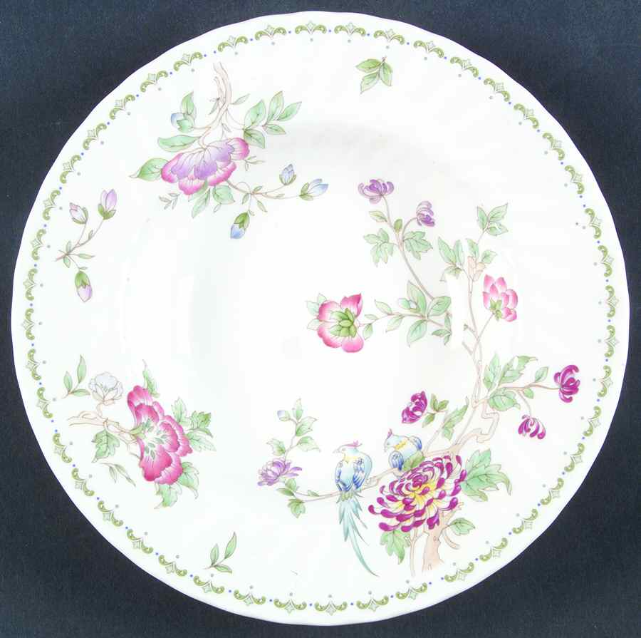 Birds of Paradise Rim Soup Bowl by Minton-1