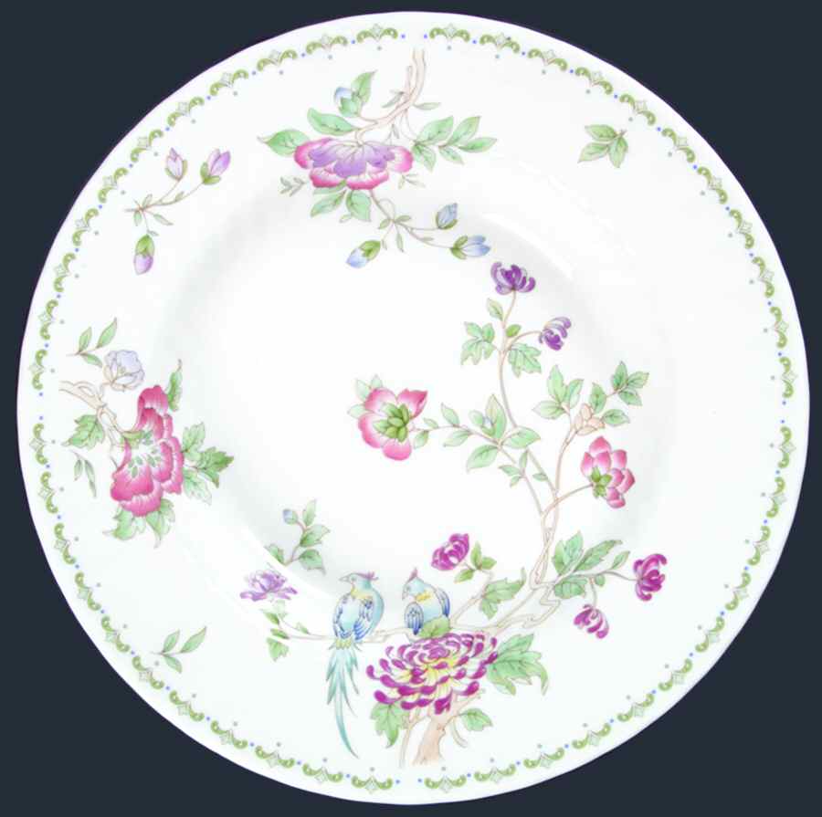 Birds of Paradise Large Rim Soup Bowl by Minton-1