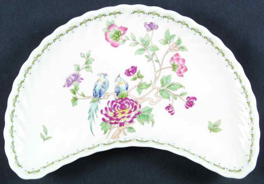 Birds of Paradise Crescent Salad Plate by Minton-1