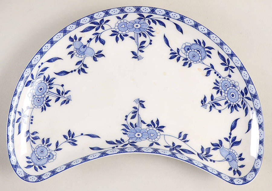 Blue Delft Crescent Salad Plate by Minton-1