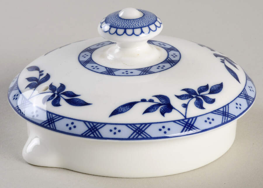 Blue Delft Lid for Teapot by Minton-1