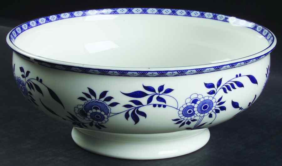Blue Delft 10" Large Salad Serving Bowl by Minton-1