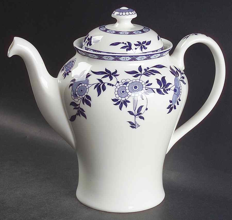 Blue Delft Coffee Pot & Lid by Minton-1