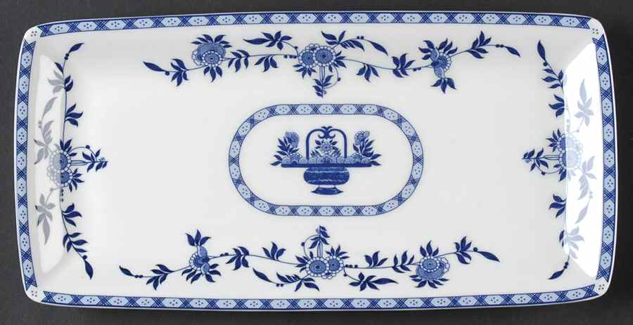 Blue Delft Large Sandwich Tray by Minton-1