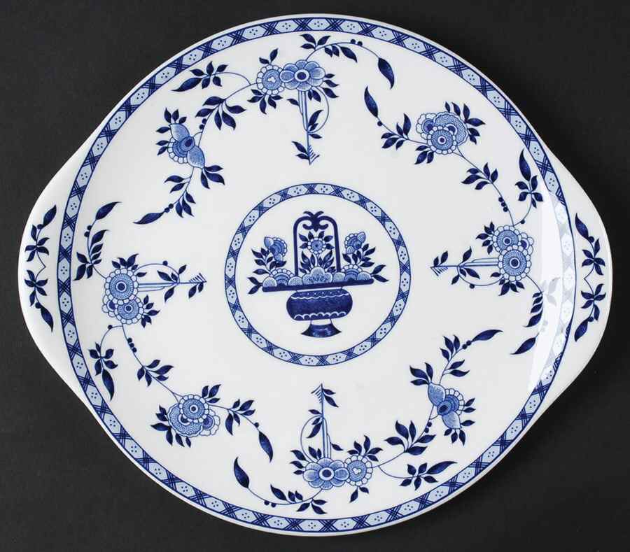 Blue Delft Handled Cake Plate by Minton-1