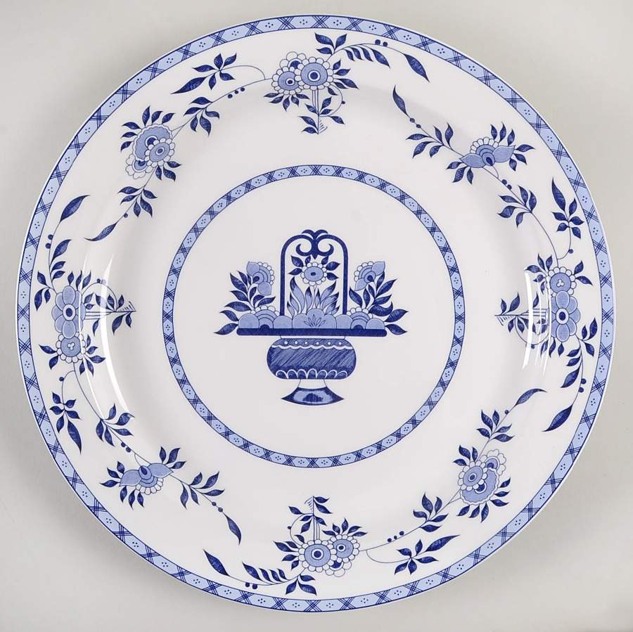 Blue Delft 13" Chop Plate (Round Platter) by Minton-1
