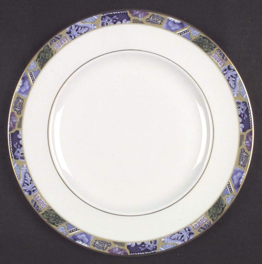 Blue Mosaic Dinner Plate by Minton-1