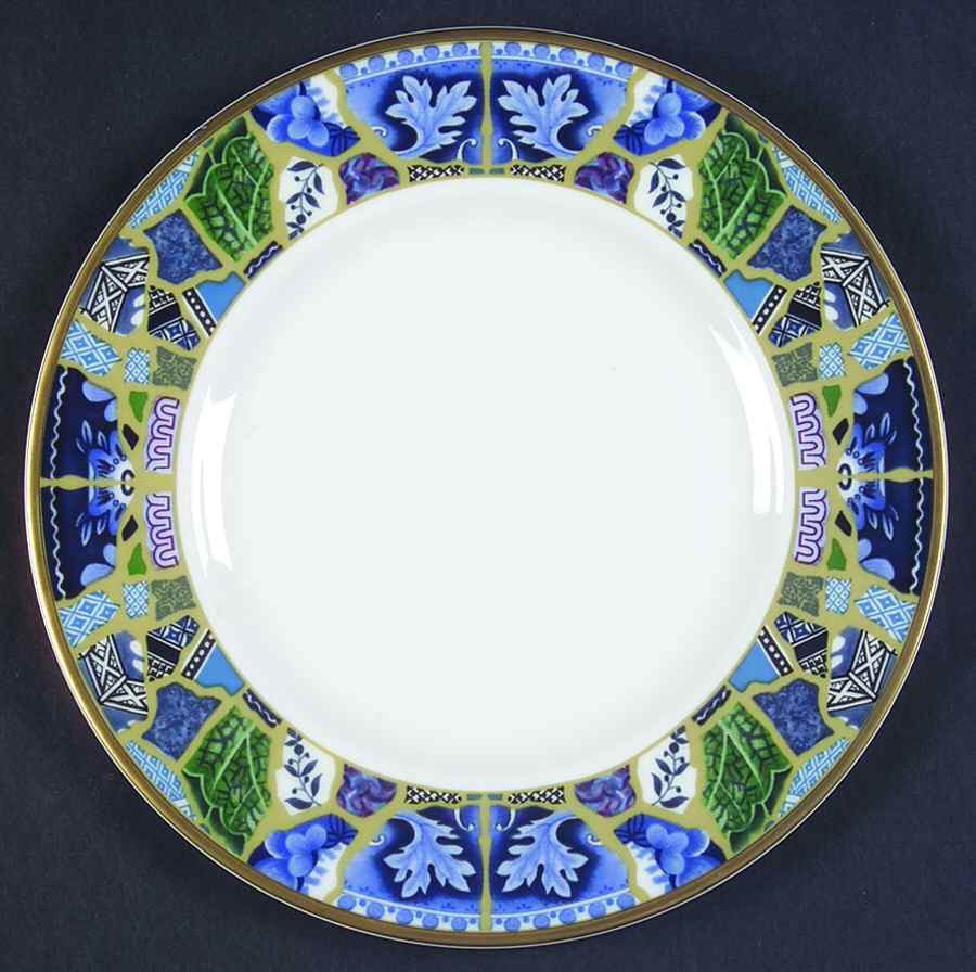 Blue Mosaic Salad Plate by Minton-1