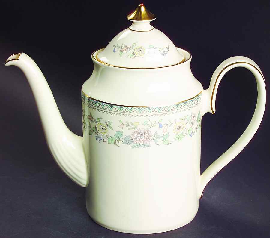Bordeaux Coffee Pot & Lid by Minton-1