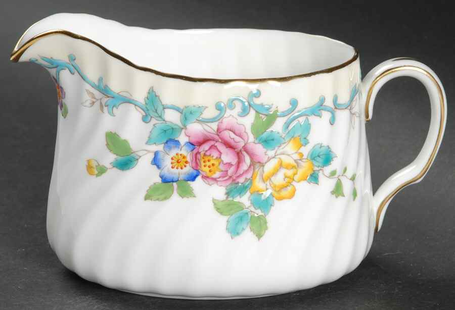 Branksome Turquoise Creamer by Minton-1