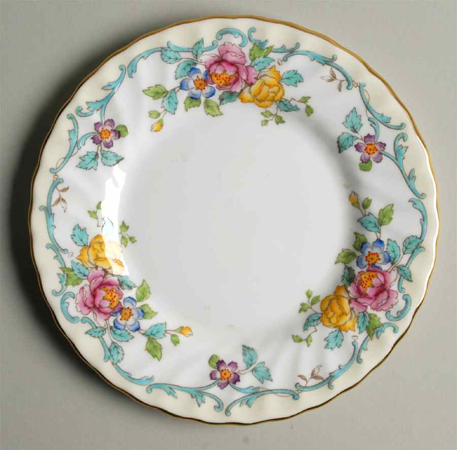 Branksome Turquoise Bread & Butter Plate by Minton-1