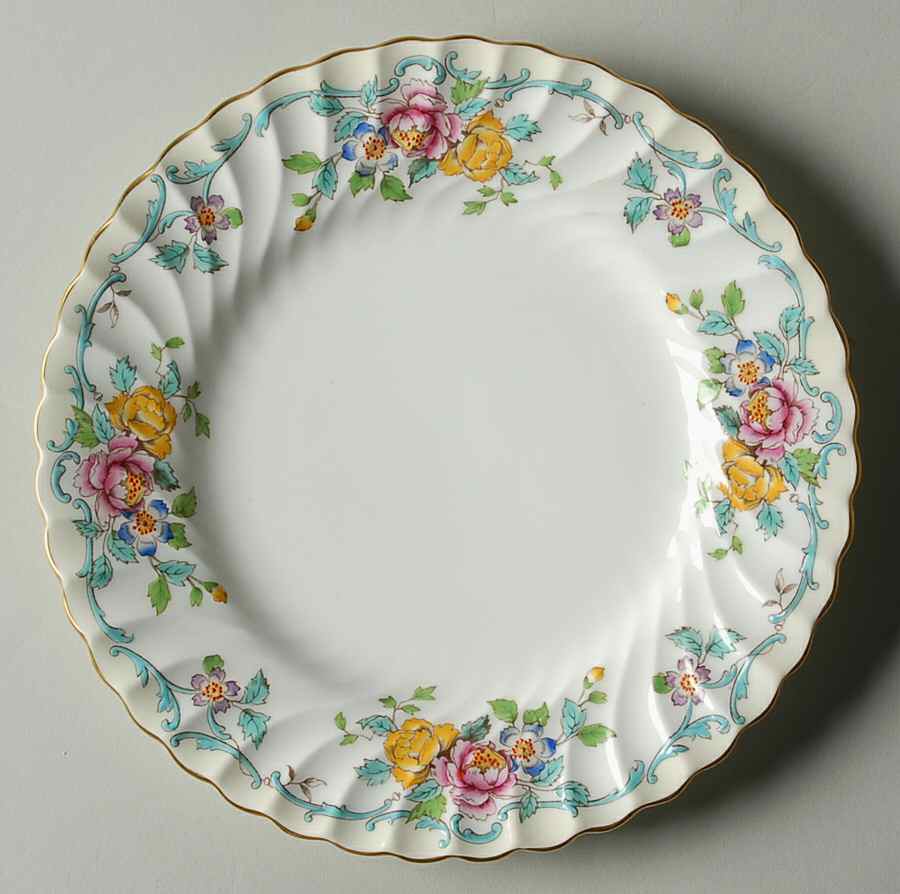 Branksome Turquoise Salad Plate by Minton-1