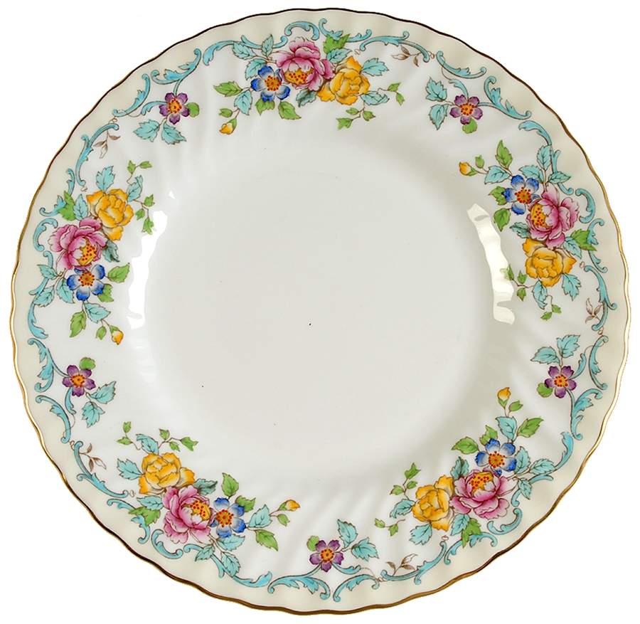 Branksome Turquoise Luncheon Plate by Minton-1