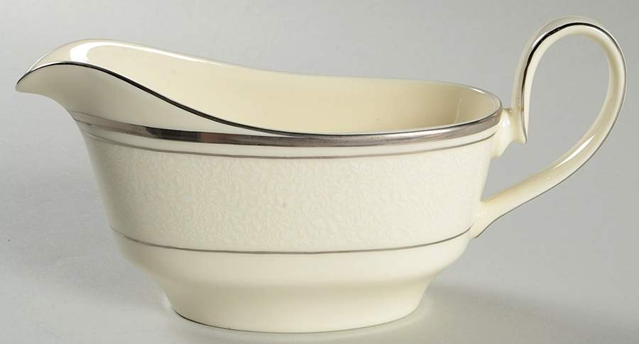 Bridal Veil Gravy Boat by Minton-1