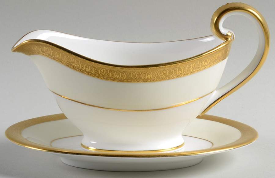Buckingham Gravy Boat & Underplate by Minton-1