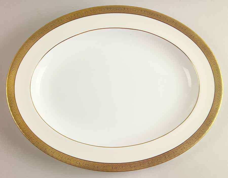 Buckingham 13" Oval Serving Platter by Minton-1