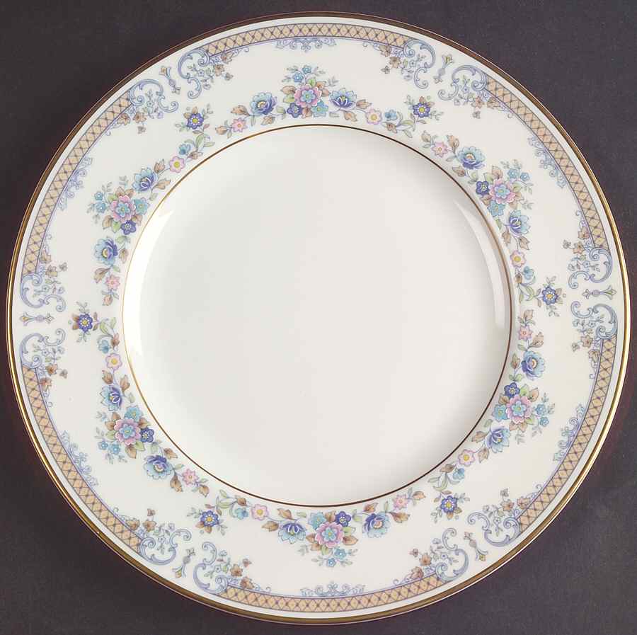 Byron (Blue Flowers) Salad Plate by Minton-1