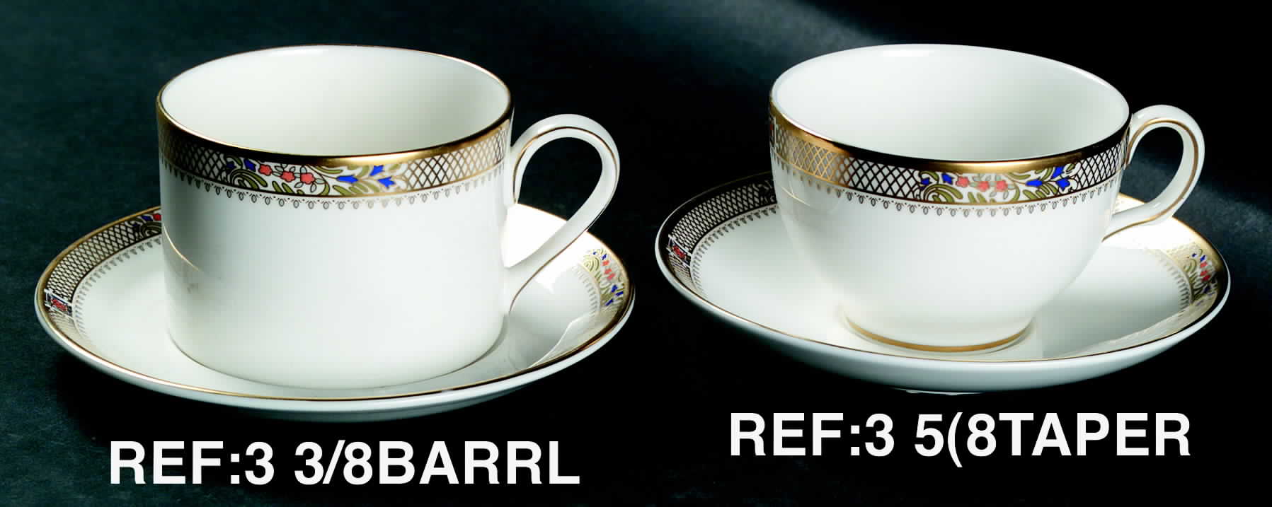 Caliph Flat Cup & Saucer Set by Minton-1