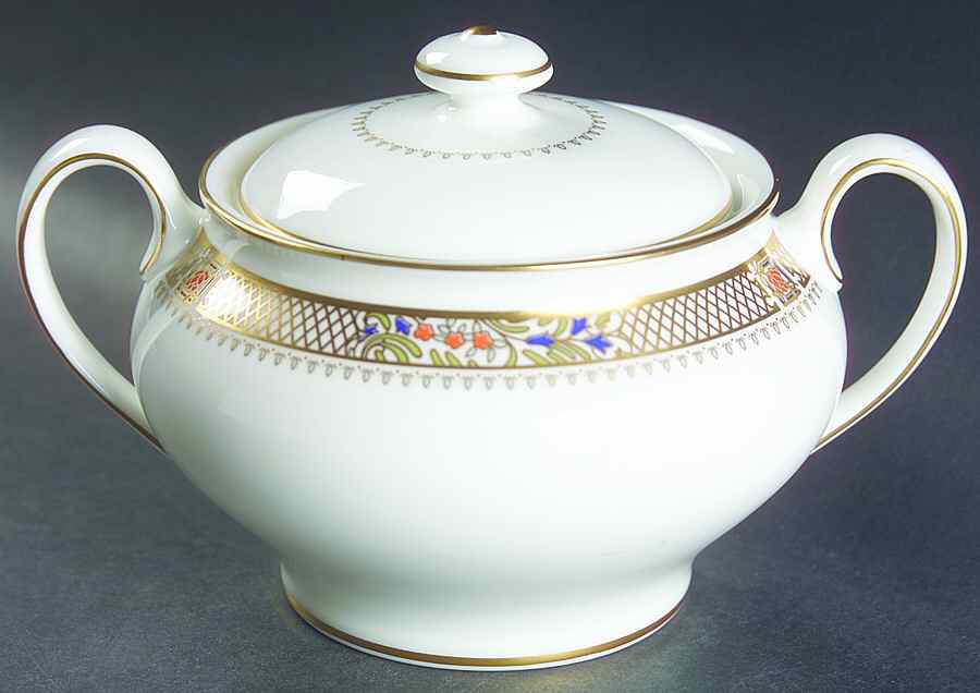 Caliph Sugar Bowl & Lid by Minton-1