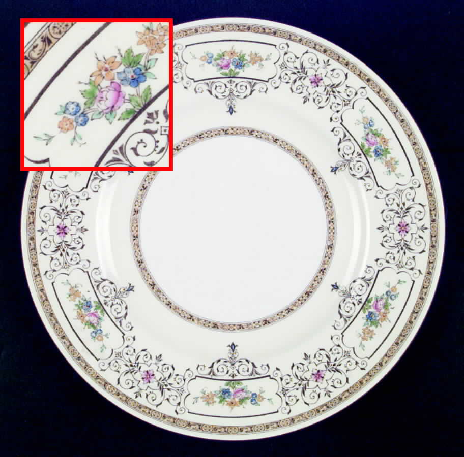Cambridge Brown Dinner Plate by Minton-1
