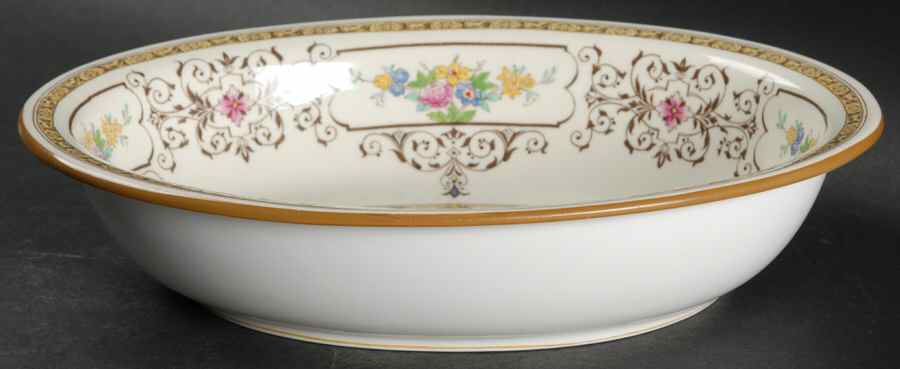 Cambridge Brown 9" Oval Vegetable Bowl by Minton-1