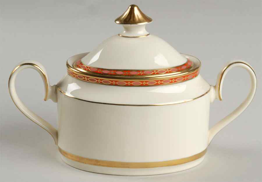 Carlton Sugar Bowl & Lid by Minton-1