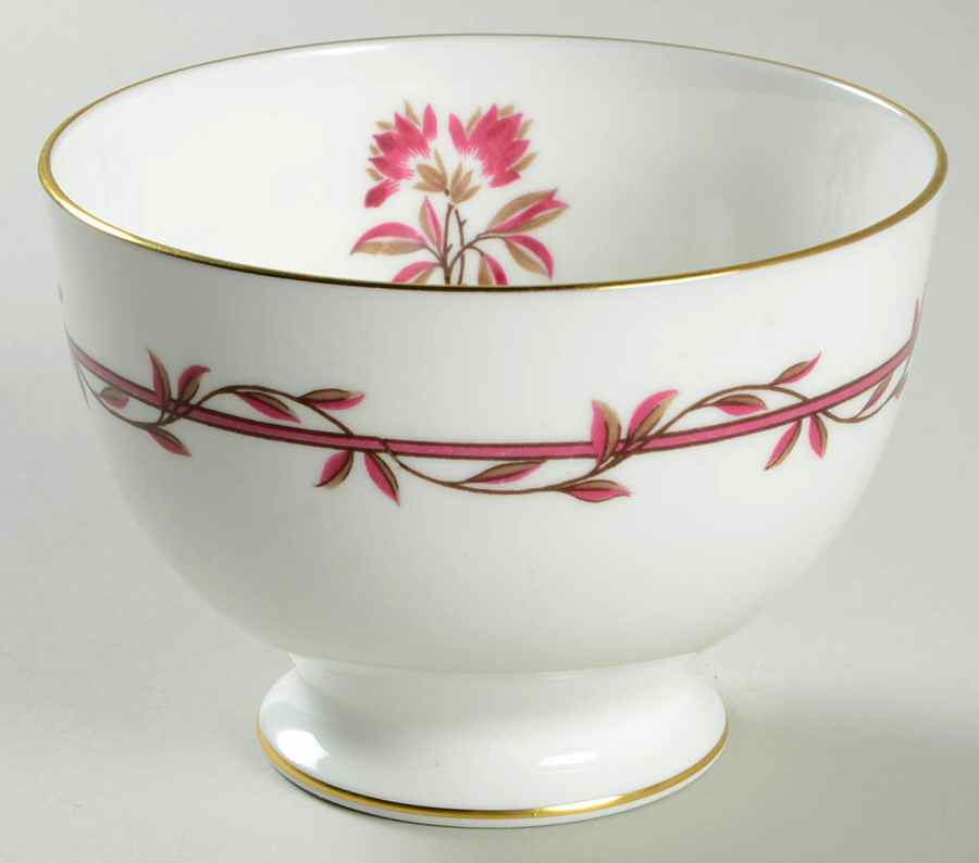 Carmine Open Sugar Bowl by Minton-1
