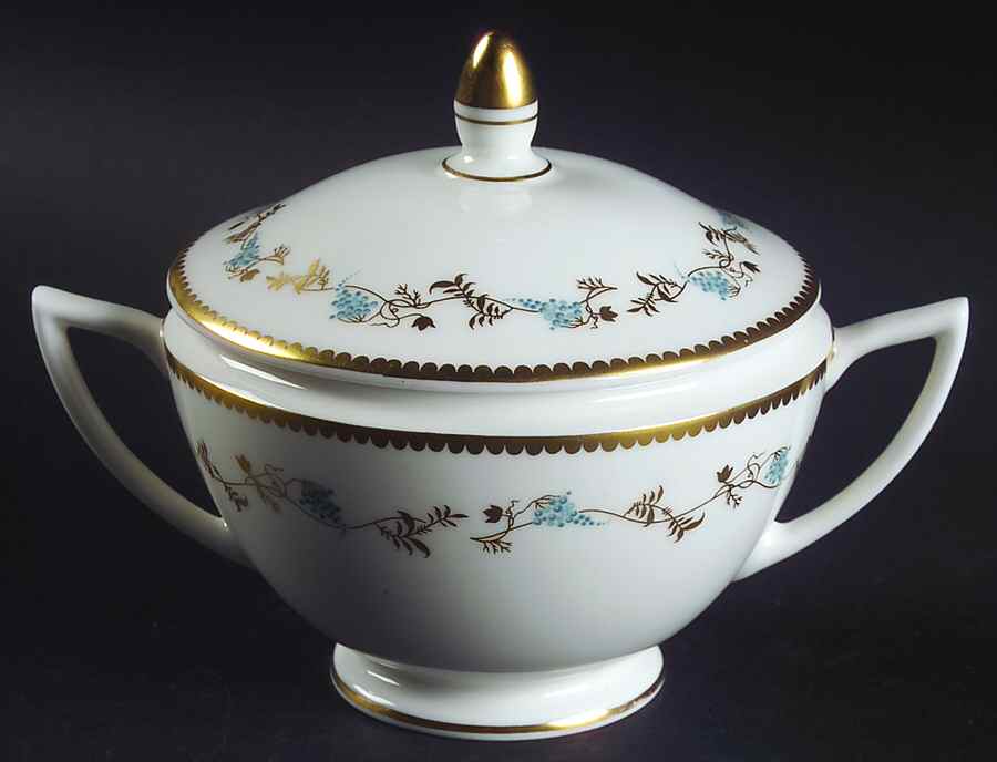 Champagne Sugar Bowl & Lid by Minton-1