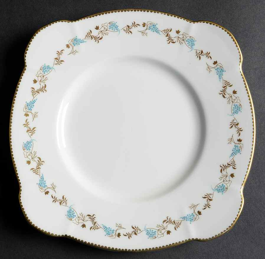 Champagne Square Luncheon Plate by Minton-1