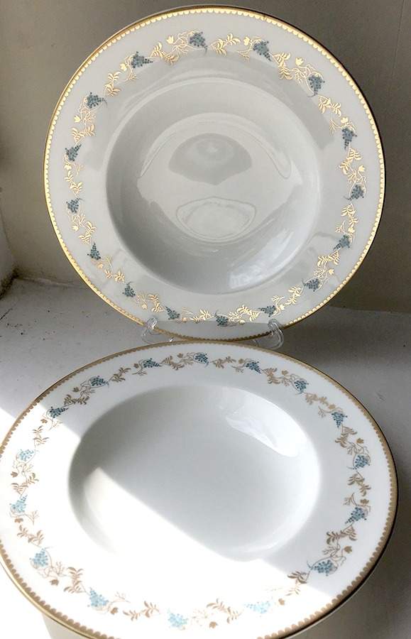Champagne Large Rim Soup Bowl by Minton-1