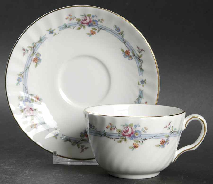 Chartwell Flat Cup & Saucer Set by Minton-1