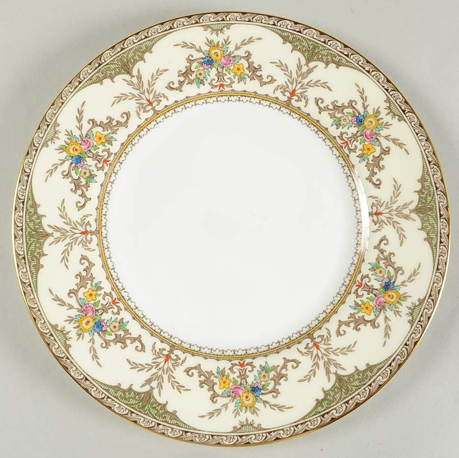 Chatham Green Ivory Dinner Plate by Minton-1