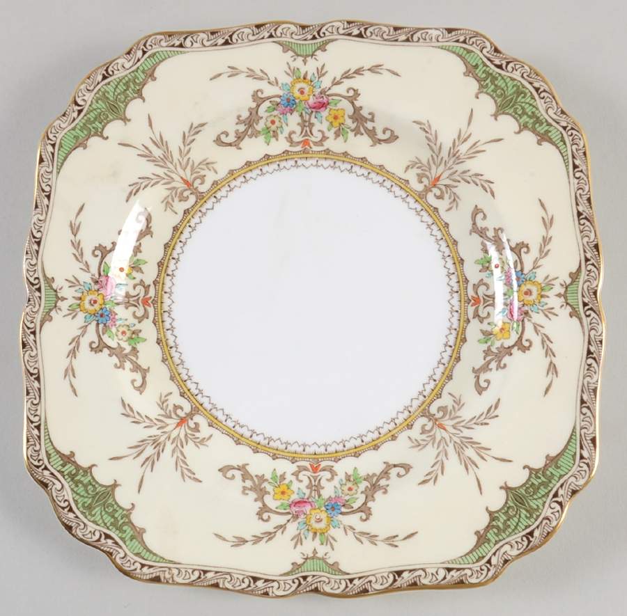 Chatham Green Ivory Square Luncheon Plate by Minton-1