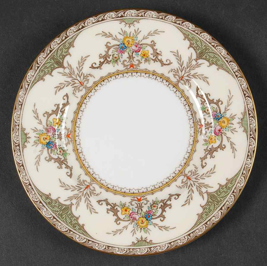 Chatham Green Ivory Bread & Butter Plate by Minton-1