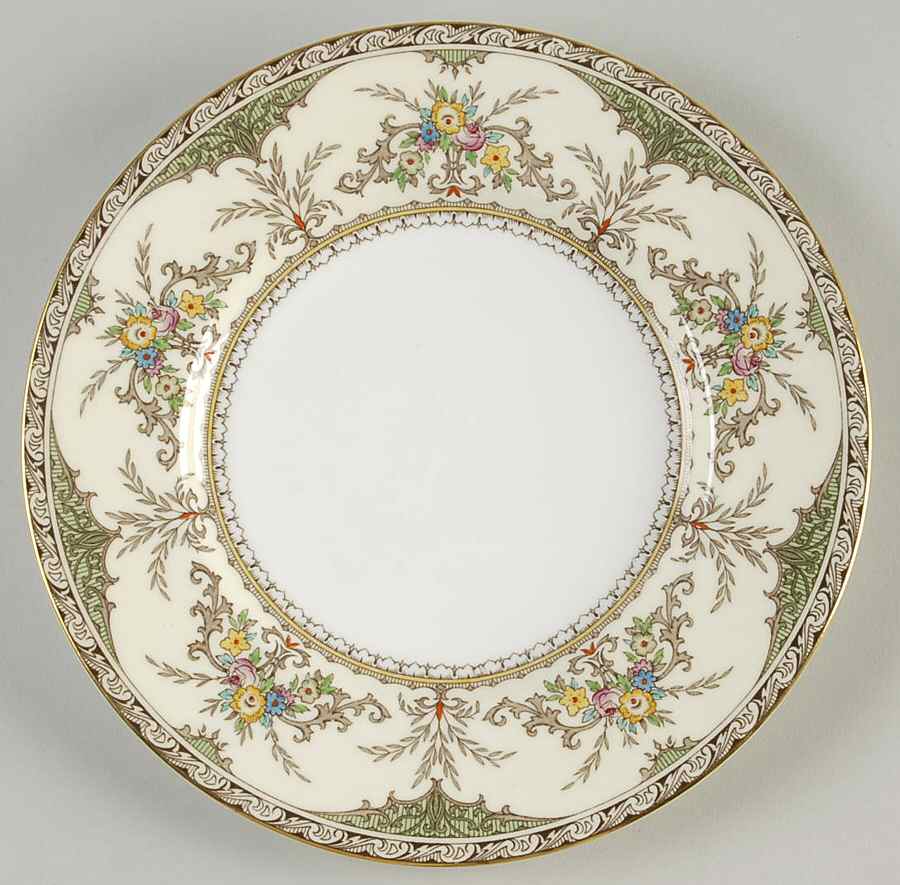 Chatham Green Ivory Luncheon Plate by Minton-1