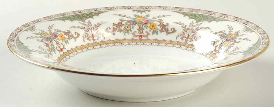 Chatham Green Ivory Rim Soup Bowl by Minton-1