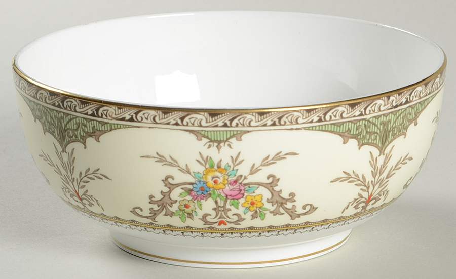 Chatham Green Ivory Cranberry Bowl by Minton-1